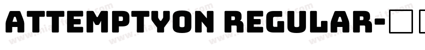 Attemptyon Regular字体转换